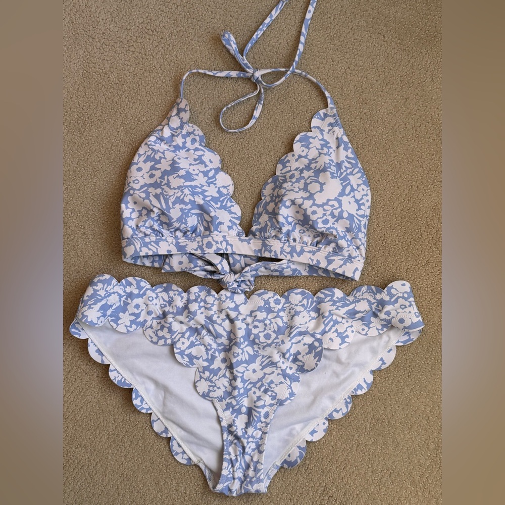Jessica Simpson swim suit top and bottoms XL EUC bikini!!!
